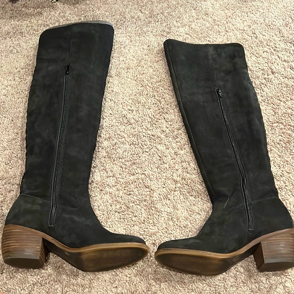 Lucky Brand Over the knee black boots.